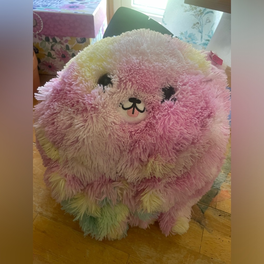 Rainbow dog plushy